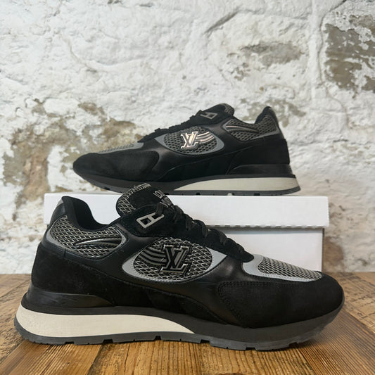 Louis Vuitton Black Silver Runaway Sneaker Sz 10.5 (9LV)