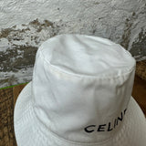 Celine White Bucket Hat