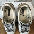 Dolce Gabbana Wax Bottom White Sneaker Sz 7