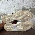 Gucci Embossed GG White Monogram Web Sneaker Sz 8