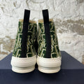 Dior B23 High Green Tapestry Oblique White Sneaker Sz 12 (45)