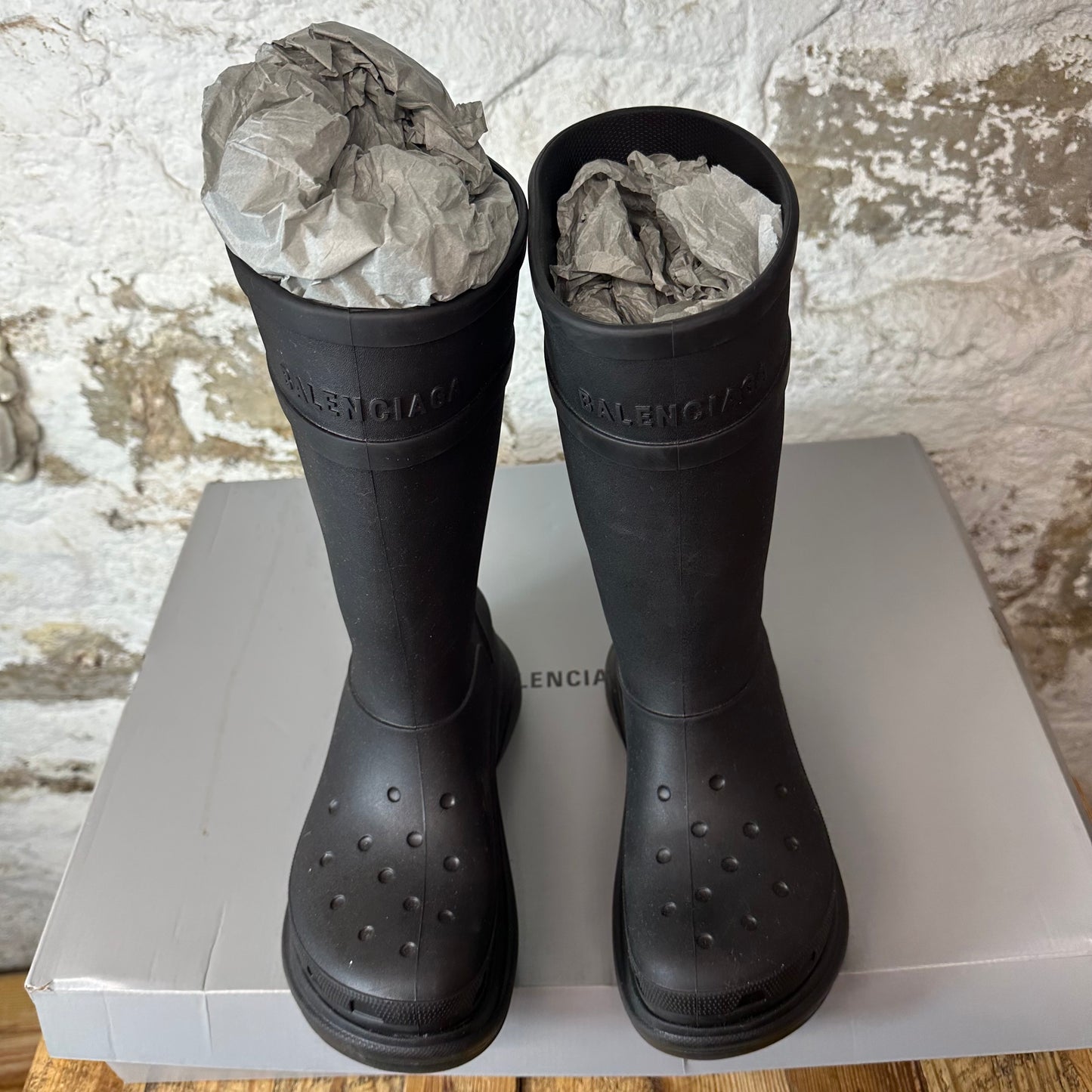 Balenciaga Black Croc Boot Sz 10 (43)