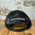 Chrome Hearts St. Barths Orange Cemetery Black Trucker Hat DS