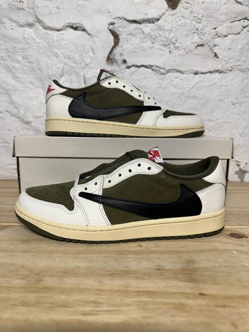 Air Jordan 1 Low Travis Scott Medium Olive Sz 10 DS