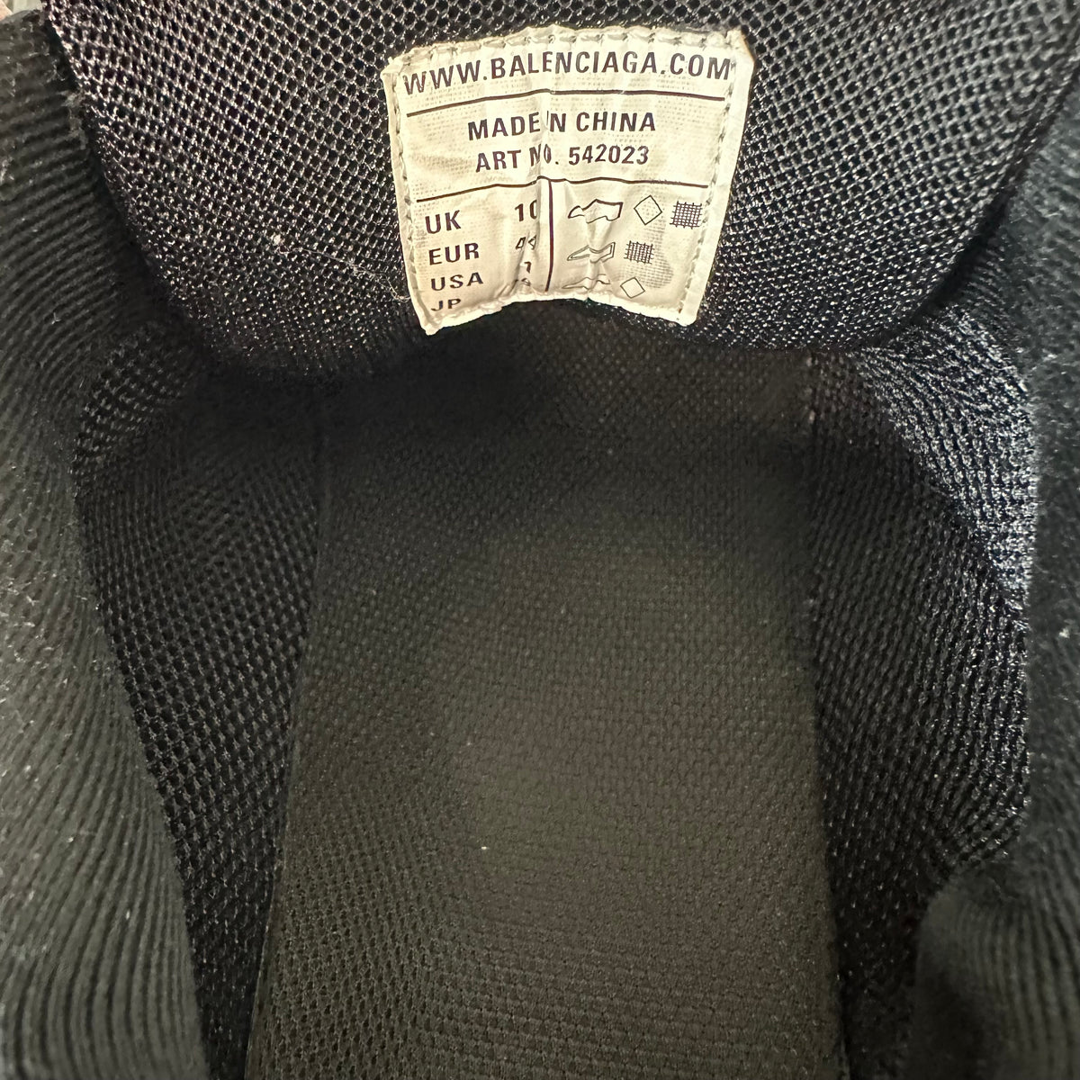Balenciaga Track Runner Triple Black Sneaker Sz 11 (44)
