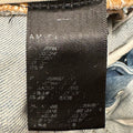 Amiri MX1 Denim Paint Splatter Blue Denim Jeans Sz 38