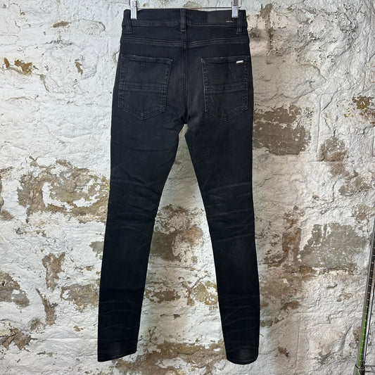 Amiri MX1 Multicolor Tie Dye Black Denim Jeans Sz 28