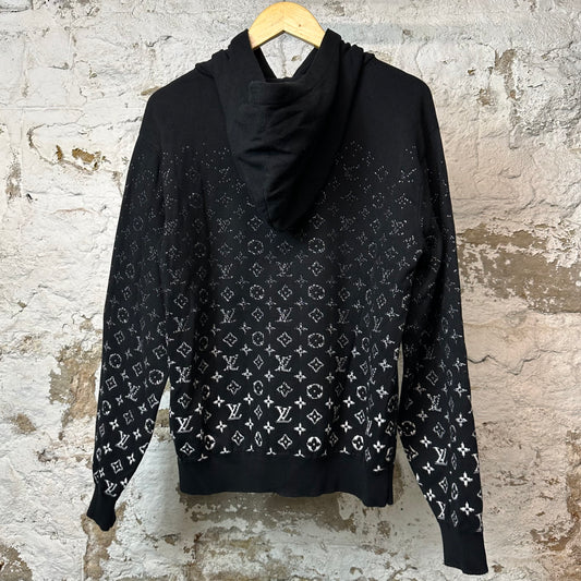 Louis Vuitton Gradient Monogram Hoodie Black Sz S