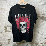 Amiri Skull Roses T-shirt Black Sz S