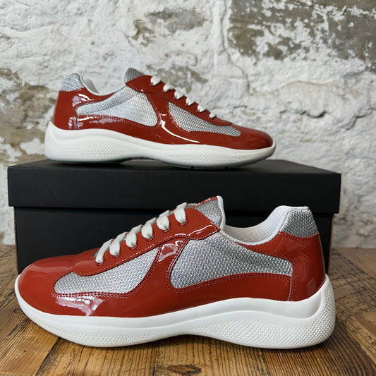 Prada Americas Cup Rame Patent Sneaker Sz 7 DS