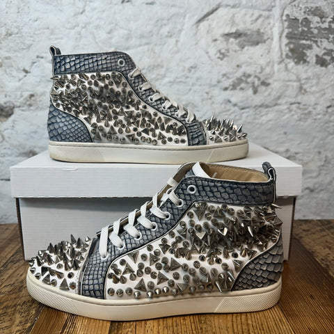 Christian Louboutin Scale Spike White High Sneaker Sz 6.5 (39.5) No Box