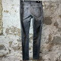 Amiri Army Stencil Grey Denim Jeans Sz 32