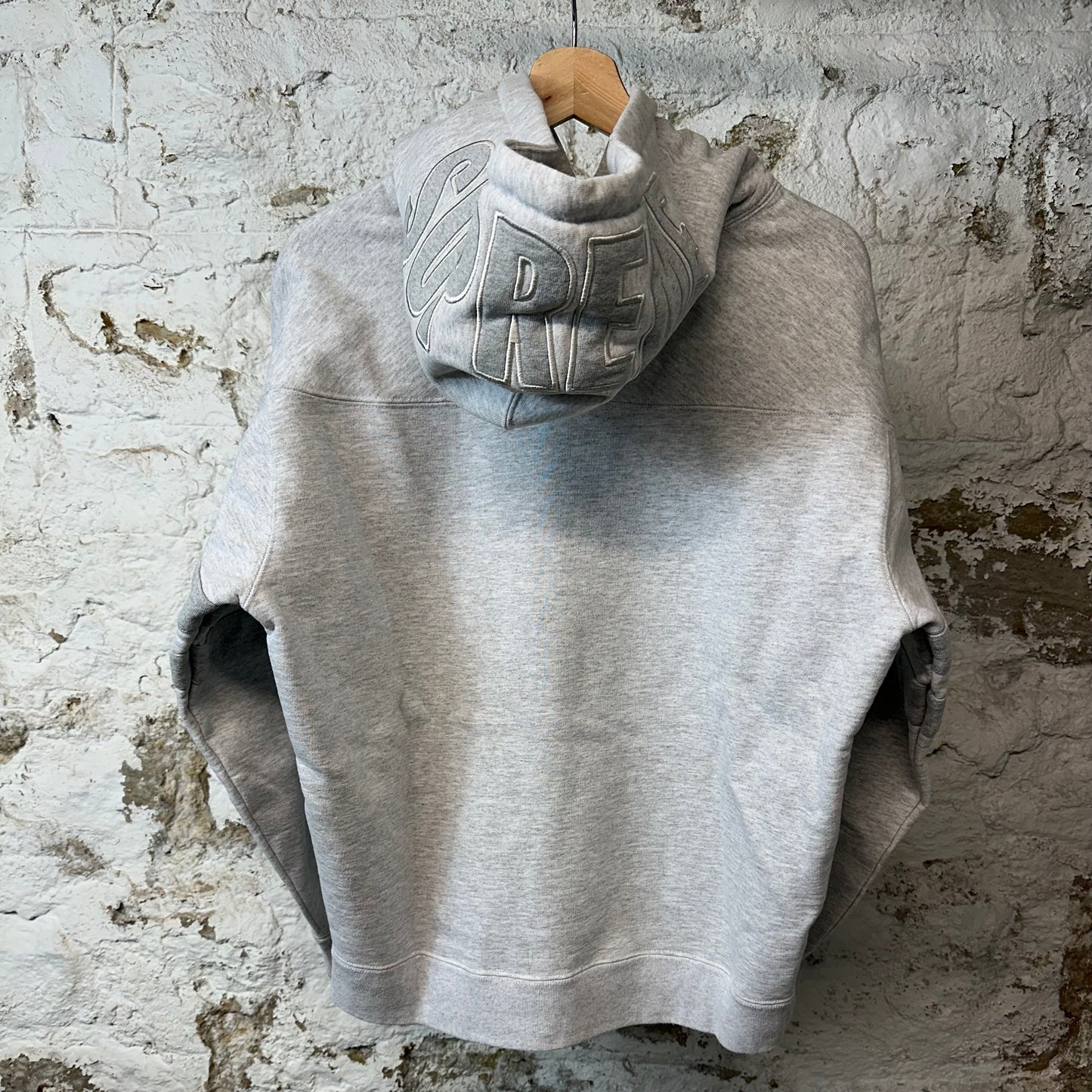Supreme US NY Hoodie Gray Sz S