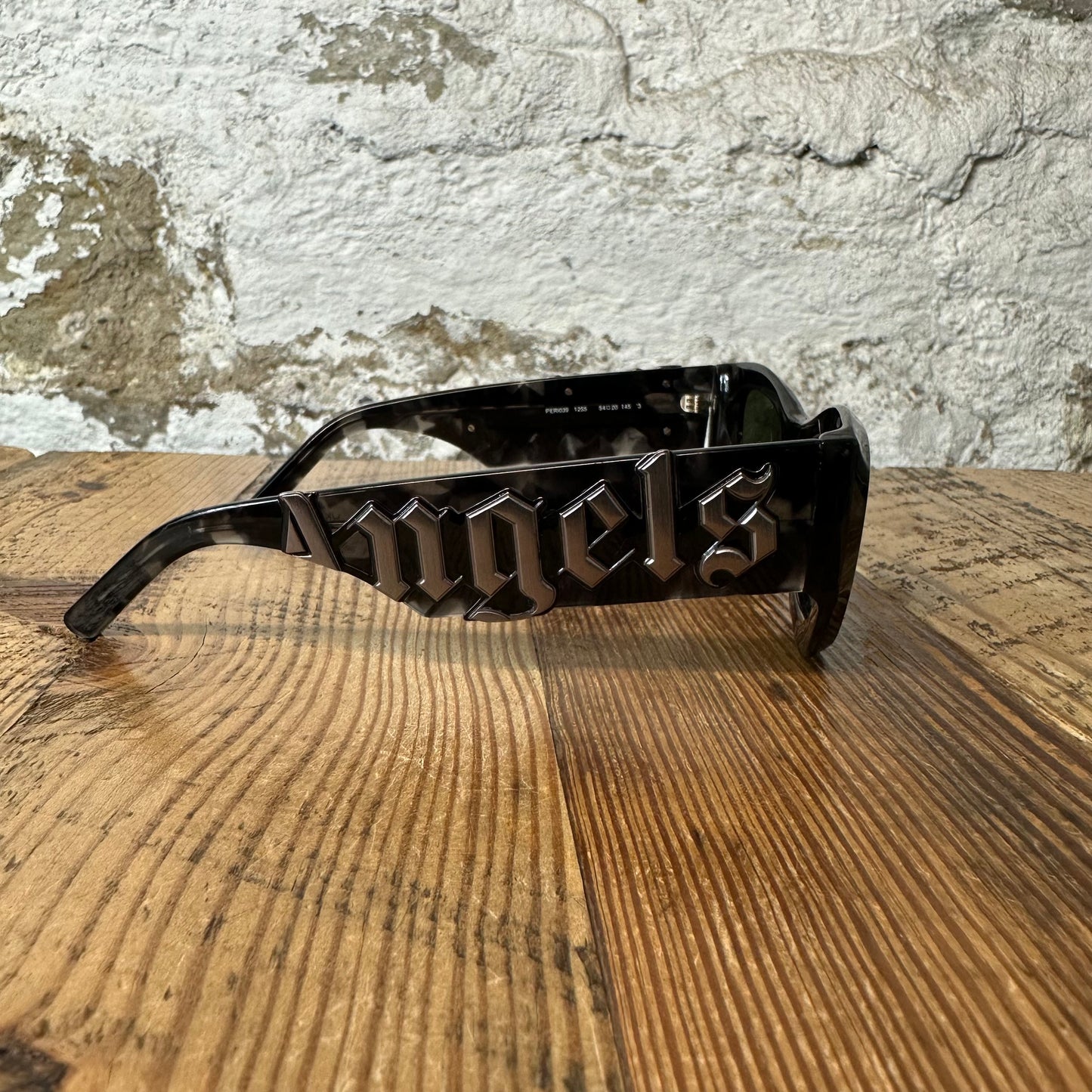 Palm Angels Black Spellout Sunglasses W/ Box