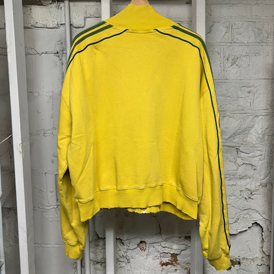 Vale Olympia Brazil Yellow Zip Up Sweatshirt Sz XL