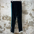 Palm Angels Rainbow Velour Track Pants Black Sz S