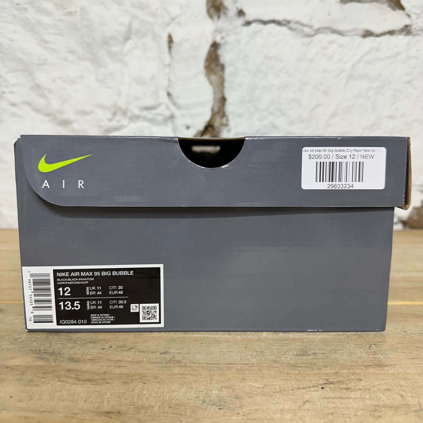 Nike Air Max 95 Big Bubble City Pack Paris Sz 12 DS