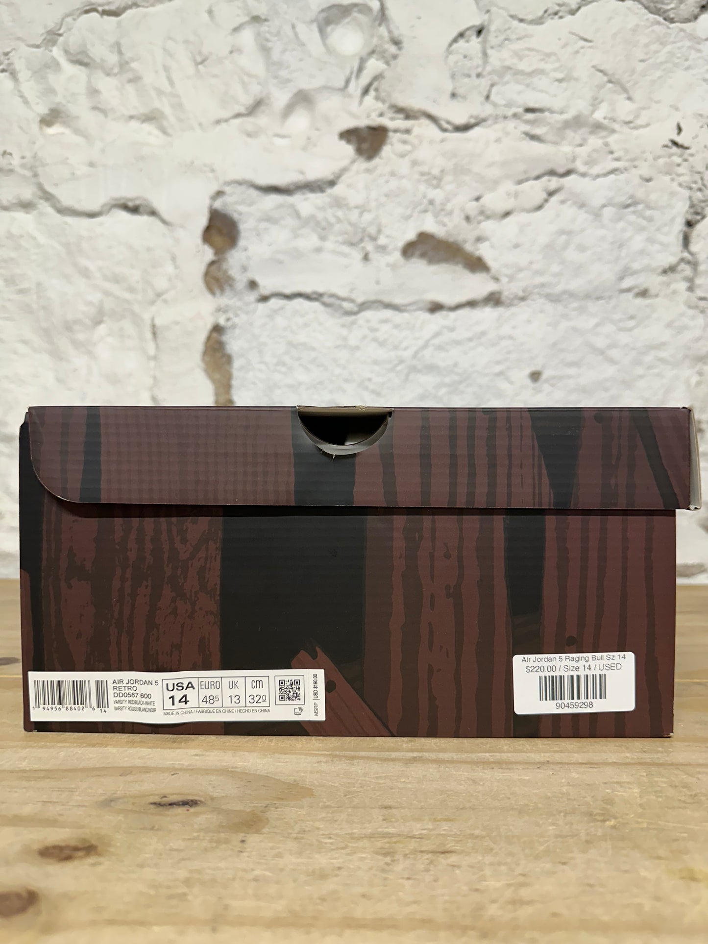 Air Jordan 5 Raging Bull Sz 14