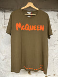 Alexander Mcqueen Olive Orange T-Shirt Sz XL DS