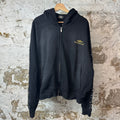 HMDD Crystals Black Zip Up Hoodie Sz M