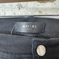 Amiri Fringe Wire Black Denim Jeans Sz 38