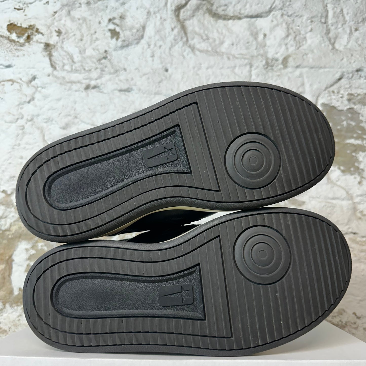 Rick Owens Low TurboWPN Black Cream Sneaker Sz 8.5