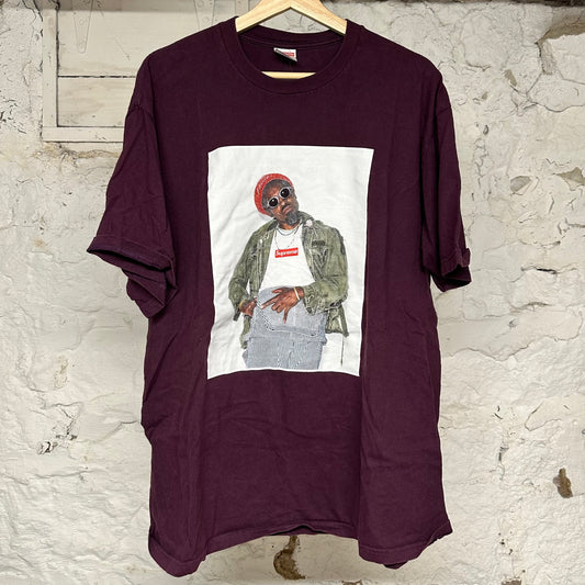 Supreme Andre 3000 Maroon T-Shirt Sz XL