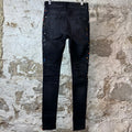 Amiri Paint Splatter Black Denim Jeans Sz 29