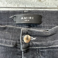 Amiri MX1 Black Paisley Grey Denim Jeans Sz 34