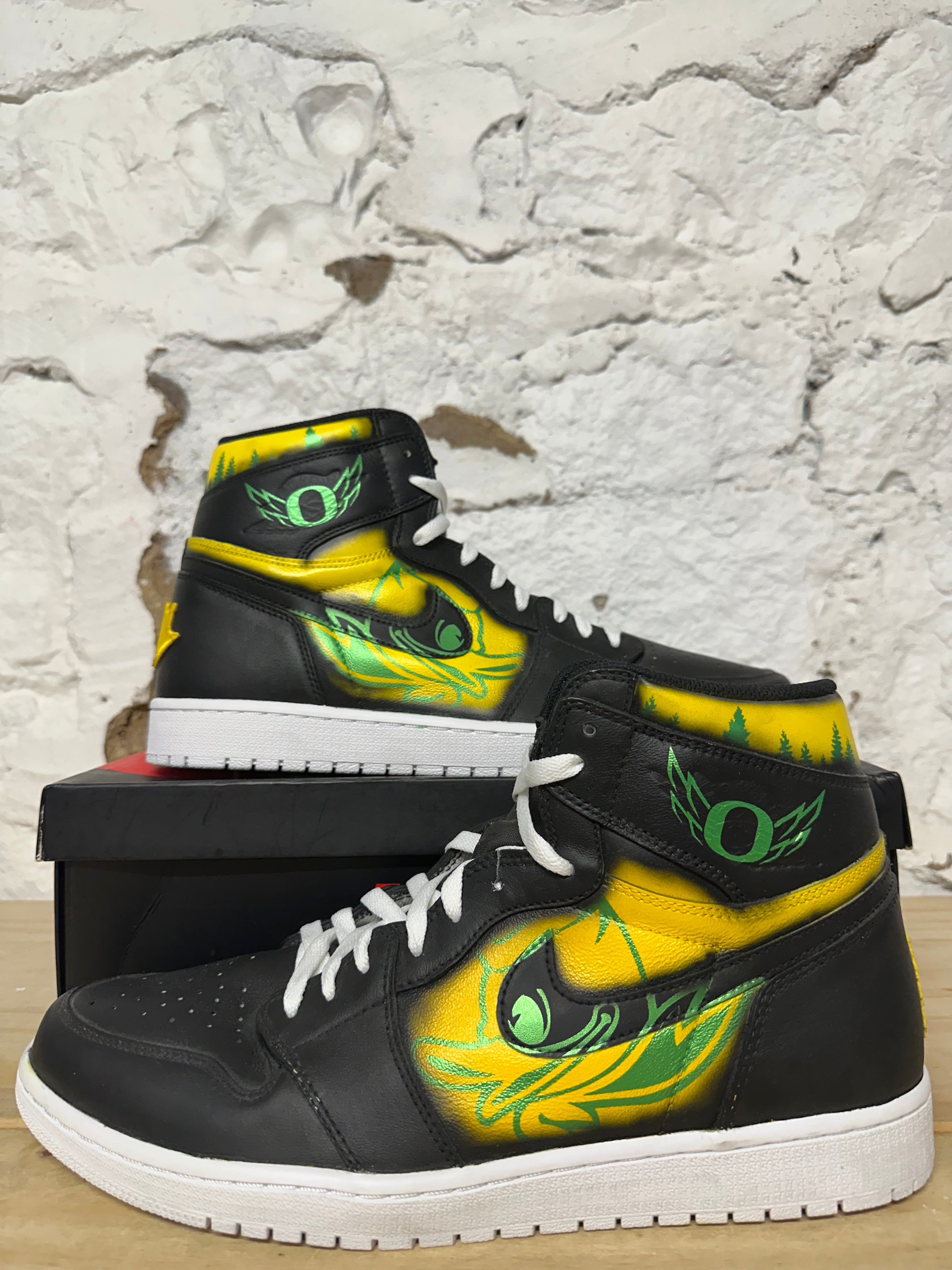Air Jordan 1 Yin Yang (Oregon Custom) Sz 14 DS
