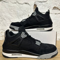 Air Jordan 4 Black Canvas Sz 12