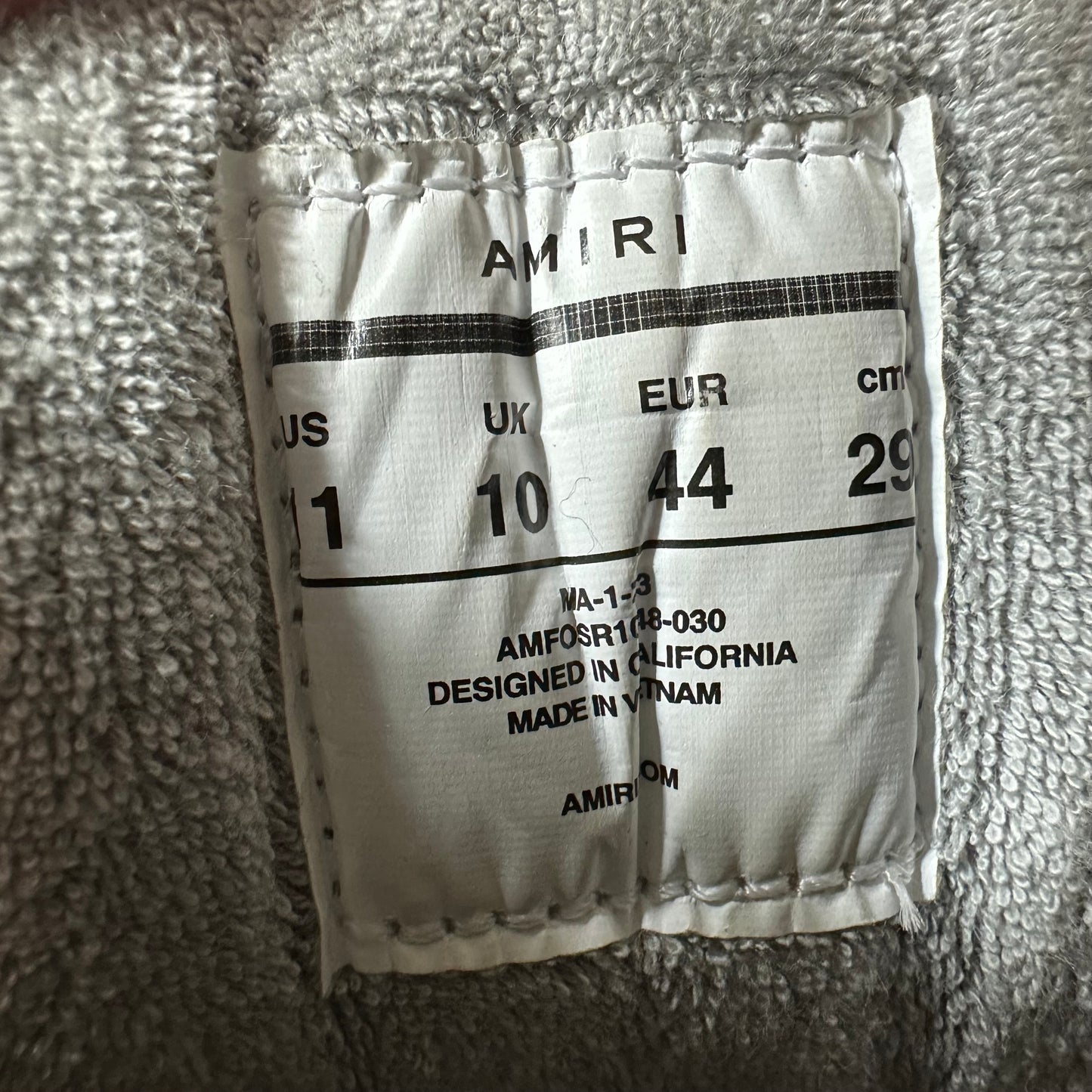 Amiri MA-1 Grey White Cream Sneaker Sz 10 (43)