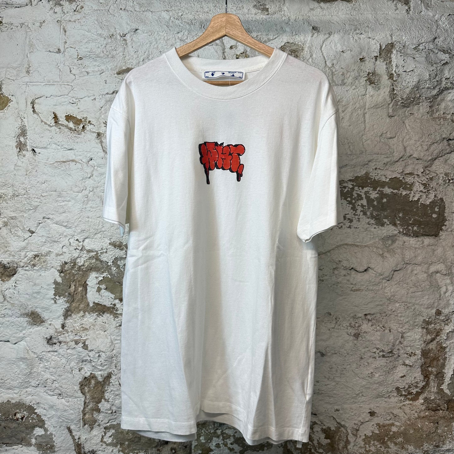 Off White Graffiti T-shirt White Sz XL