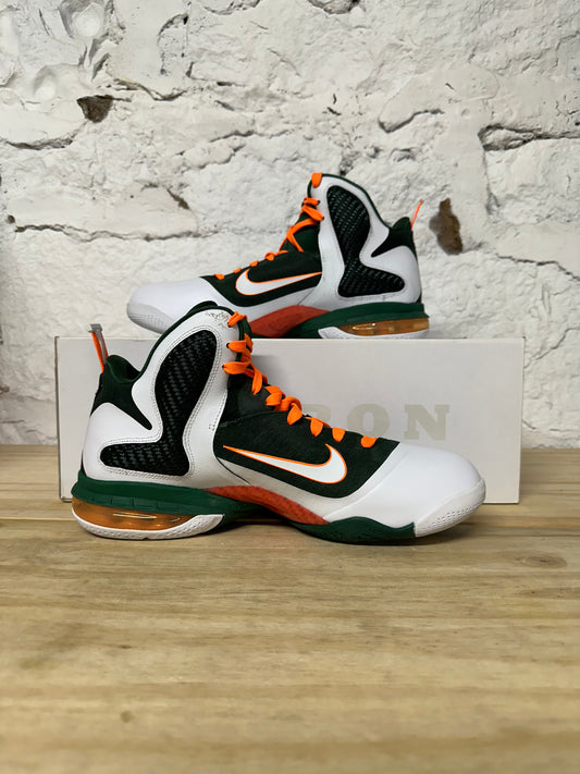 Nike Lebron 9 Miami Hurricanes Sz 11