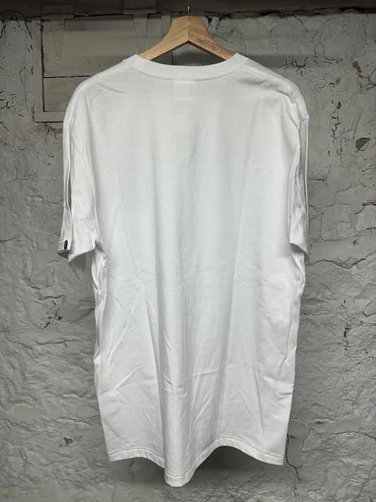 Bape Black Ape Head White T-Shirt Sz 2XL DS