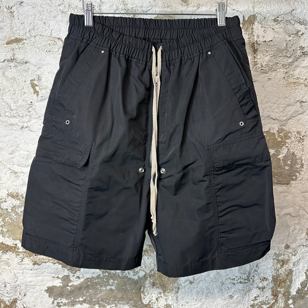 Rick Owens Hollywood Black Cargobela Shorts Sz L