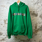 Supreme Patch Spellout Hoodie Green Sz XXL