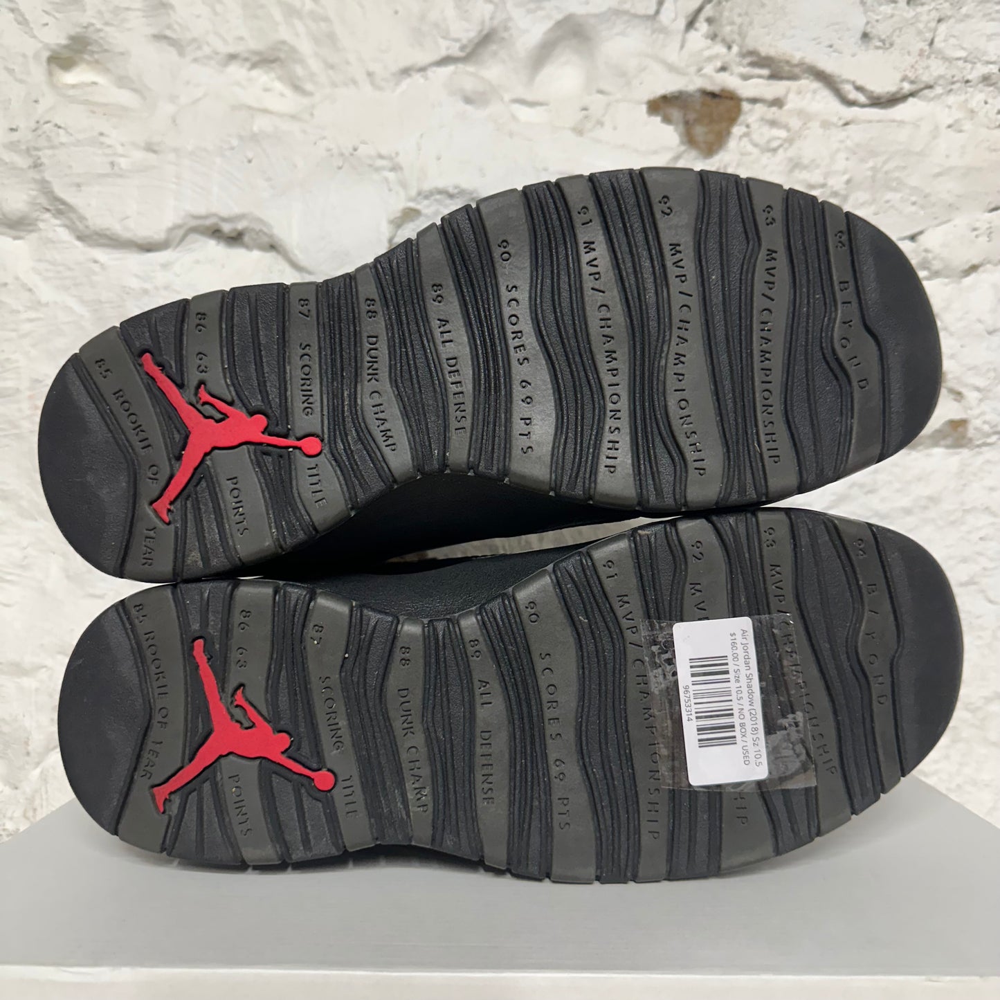 Air Jordan 10 Shadow (2018) Sz 10.5