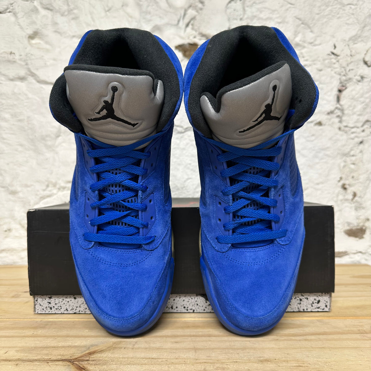 Air Jordan 5 Blue Suede Sz 14