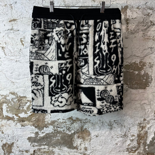 Louis Vuitton Comic Print Wool Shorts Sz M