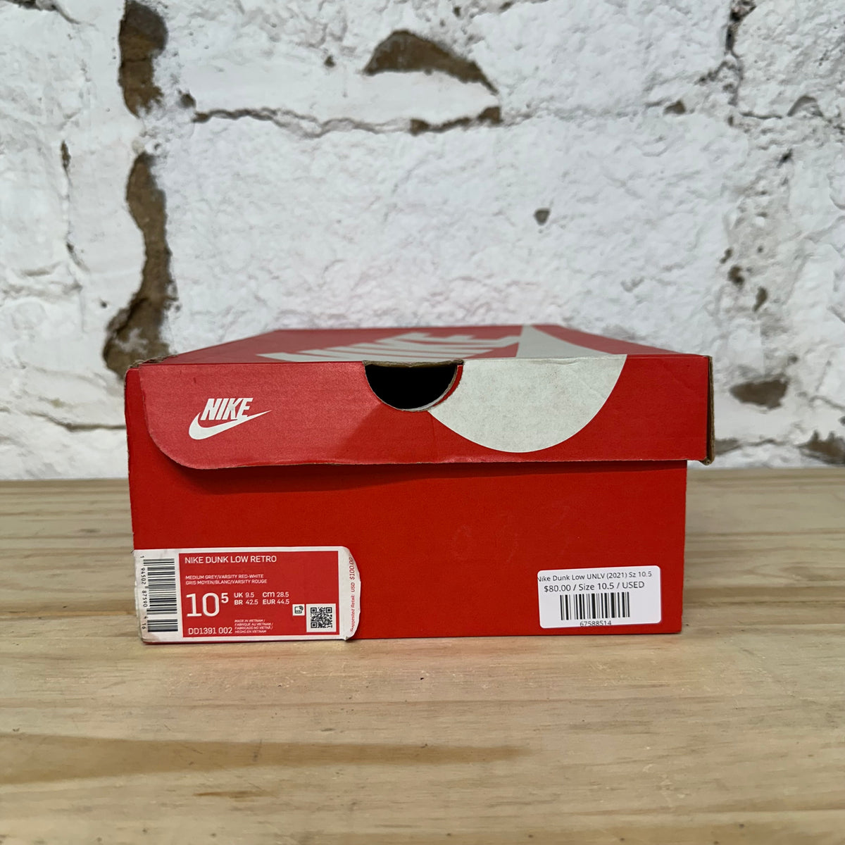 Nike Dunk Low UNLV (2021) Sz 10.5