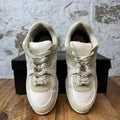 Chanel CC Beige White Trainer Sneaker Sz 6 (38)
