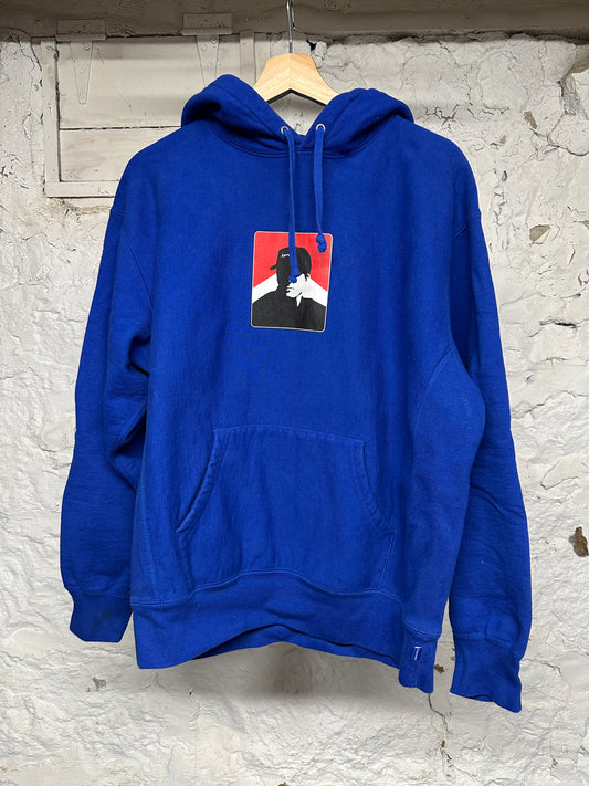 Supreme Portrait Blue Hoodie Sz M