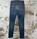 Amiri Knee Rip Dark Blue Denim Jeans