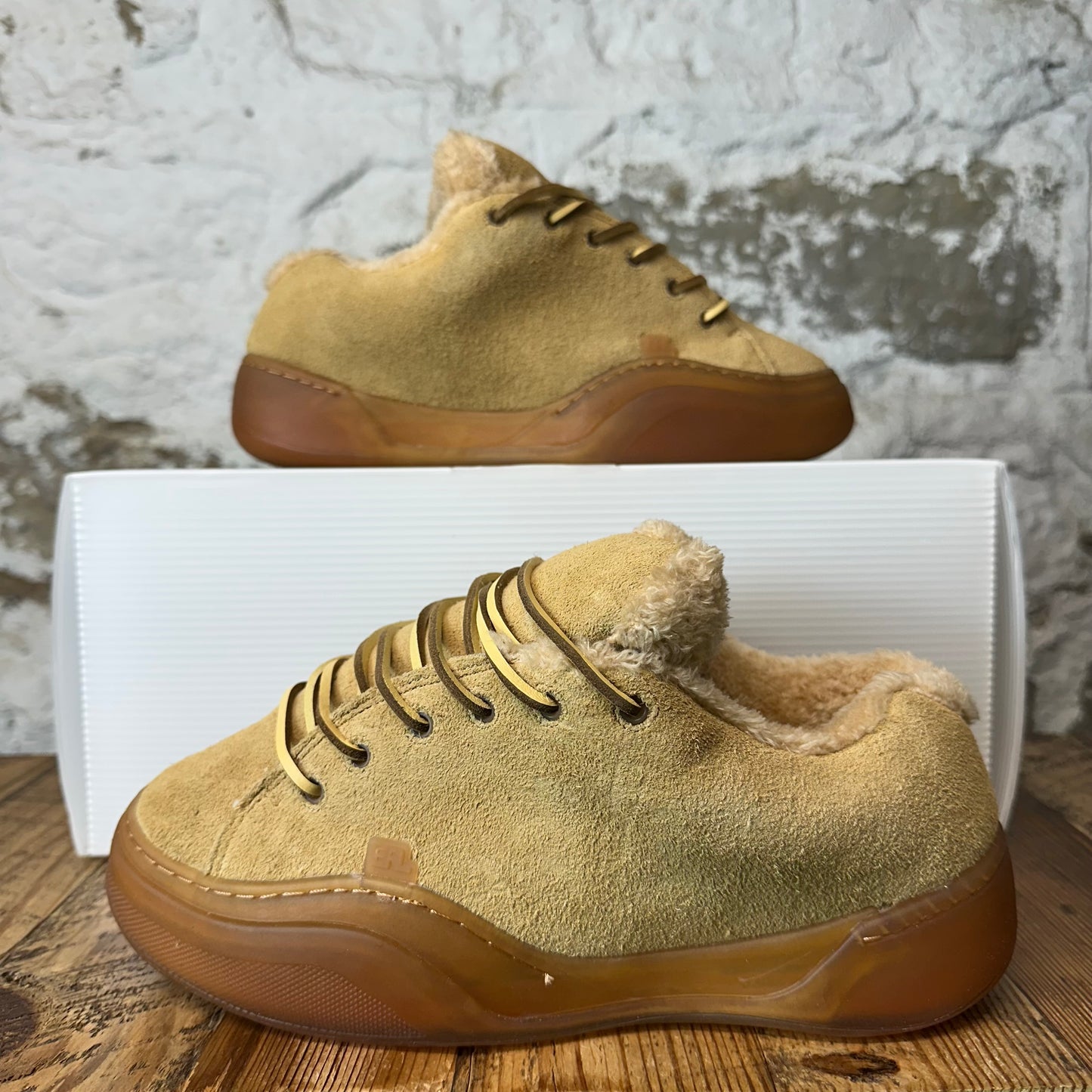 ERL Skate Vamp Beige Suede Sneaker Sz 8