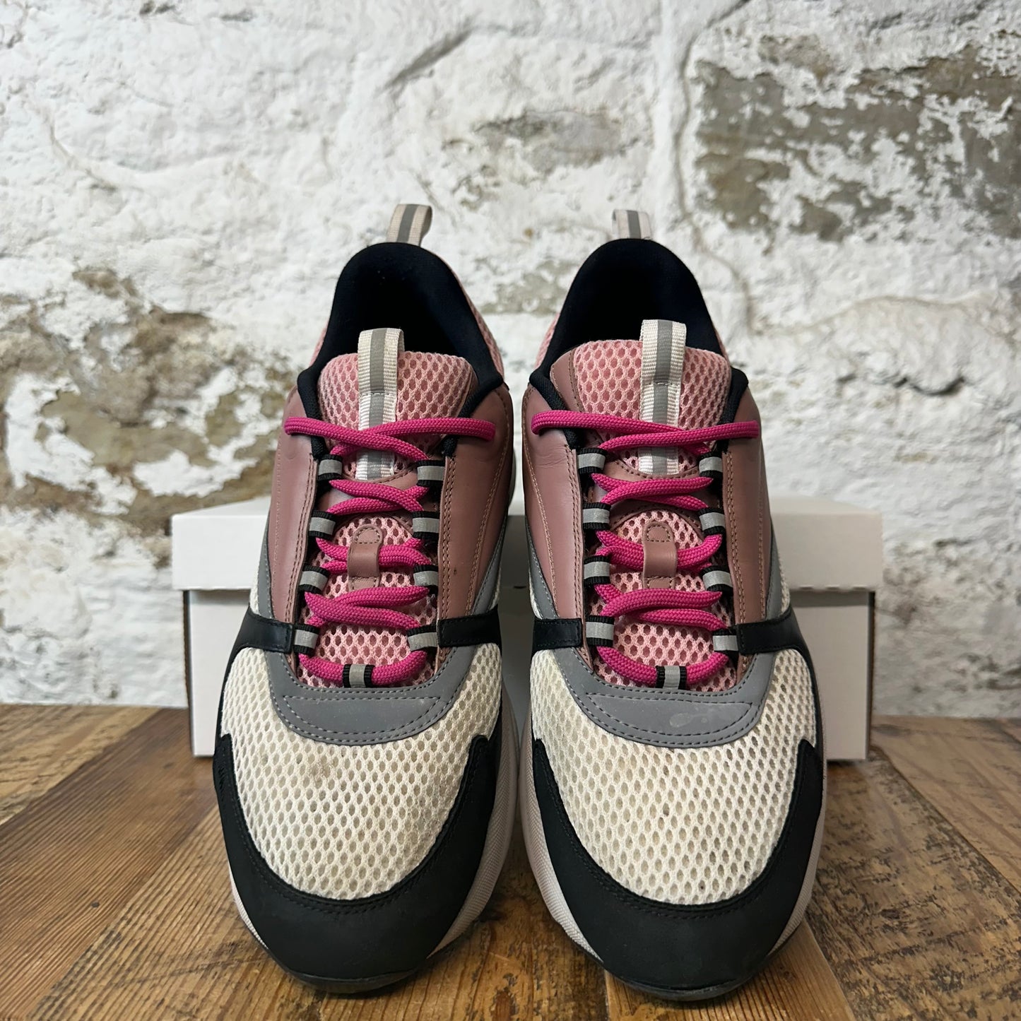 Dior B22 Pink Black White Sneaker Sz 11 (44) No Box
