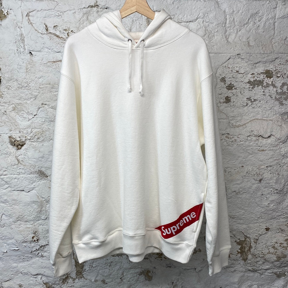 Supreme Corner Label Hoodie White Sz XL DS