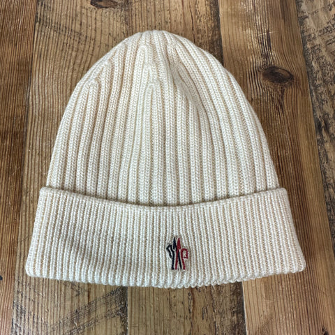 Moncler Small Logo Tan Beanie