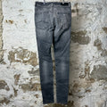 Amiri Army Stencil Grey Denim Jeans Sz 30