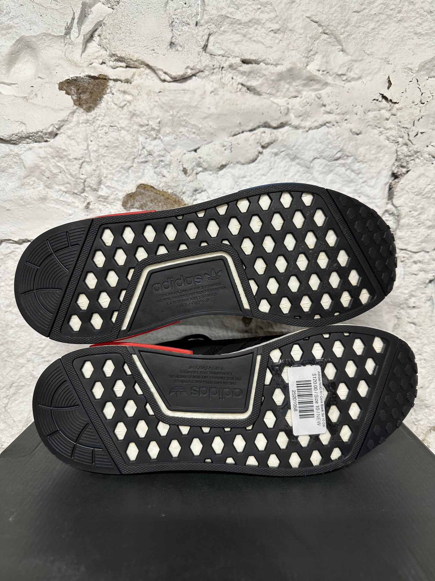 Adidas NMD R1 Core Black Sz 10 DS